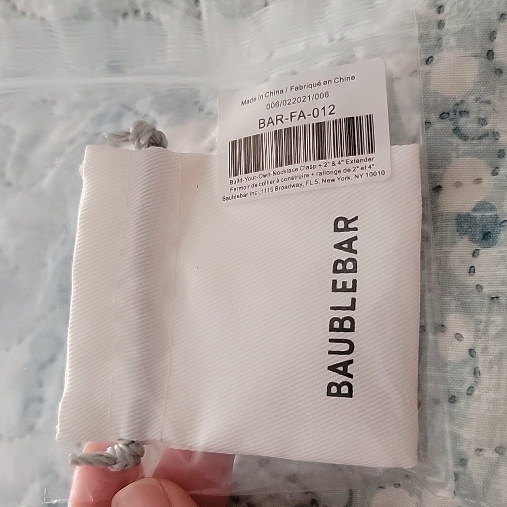 NWT- Baublebar Clasp plus 2" and 4" necklace extenders